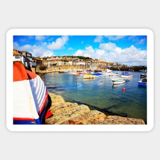 Mousehole Harbor, Cornwall, UK Sticker